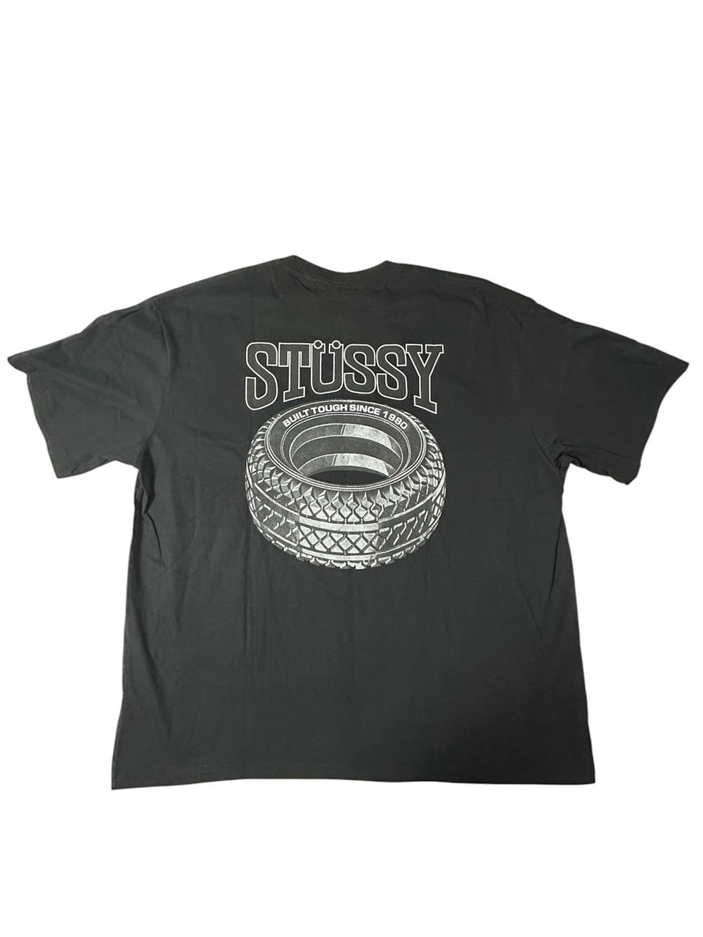 NWT Stüssy Tough Tread Tee Black White Graphic T-Shirt XXL Streetwear